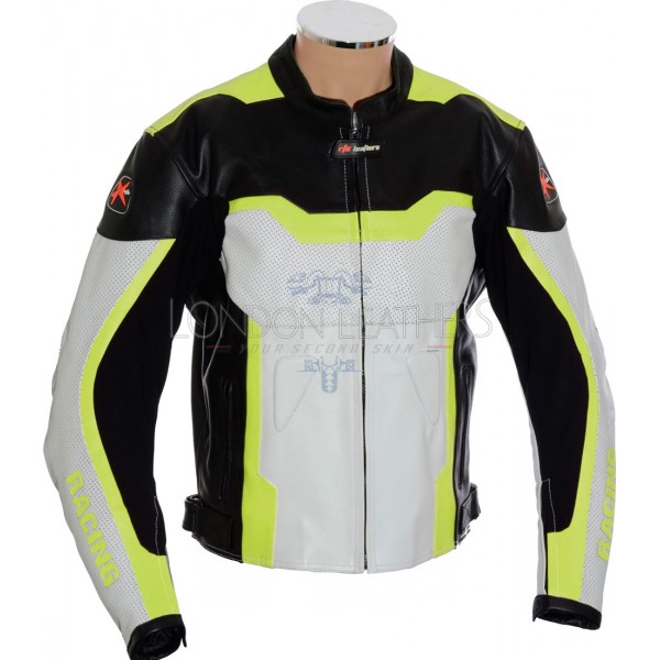 RTX Floro Yellow Arbiter Sports CE Biker Jacket